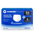 SUNKISS TrustPlus Incontinence Pants for Men and Women, Adult Pull Ups, Disposable Protective Underwear, Maximum Absorbency, Odour Control, Large, 64 Count (4 Packs of 16) - Damaged Box