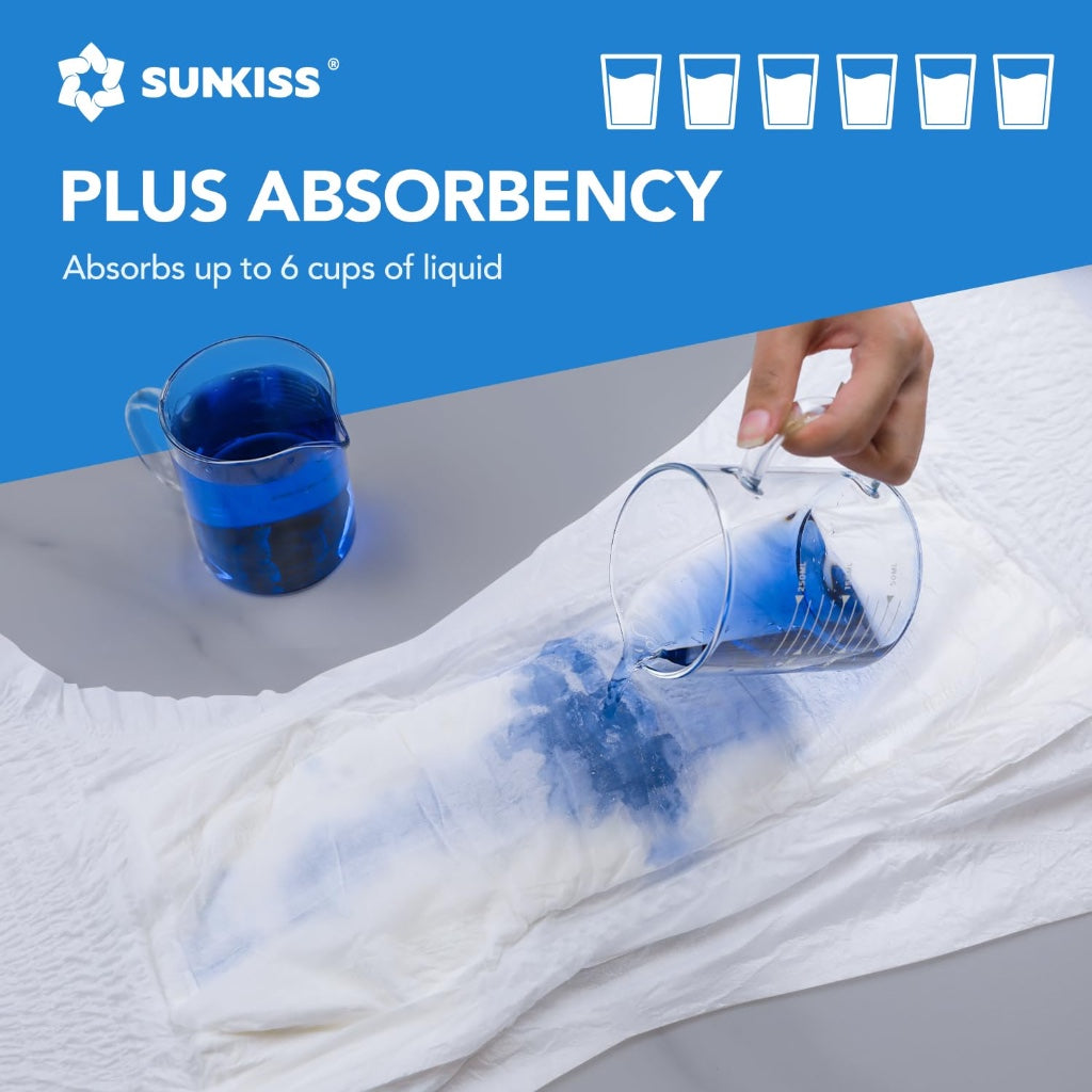 SUNKISS TrustPlus Incontinence Pants for Men and Women, Adult Pull Ups, Disposable Protective Underwear, Maximum Absorbency, Odour Control, Large, 64 Count (4 Packs of 16) - Damaged Box
