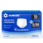 SUNKISS TrustPlus Incontinence Pants for Men and Women, Adult Pull Ups, Disposable Protective Underwear, Maximum Absorbency, Odour Control, Large, 64 Count (4 Packs of 16) - Damaged Box