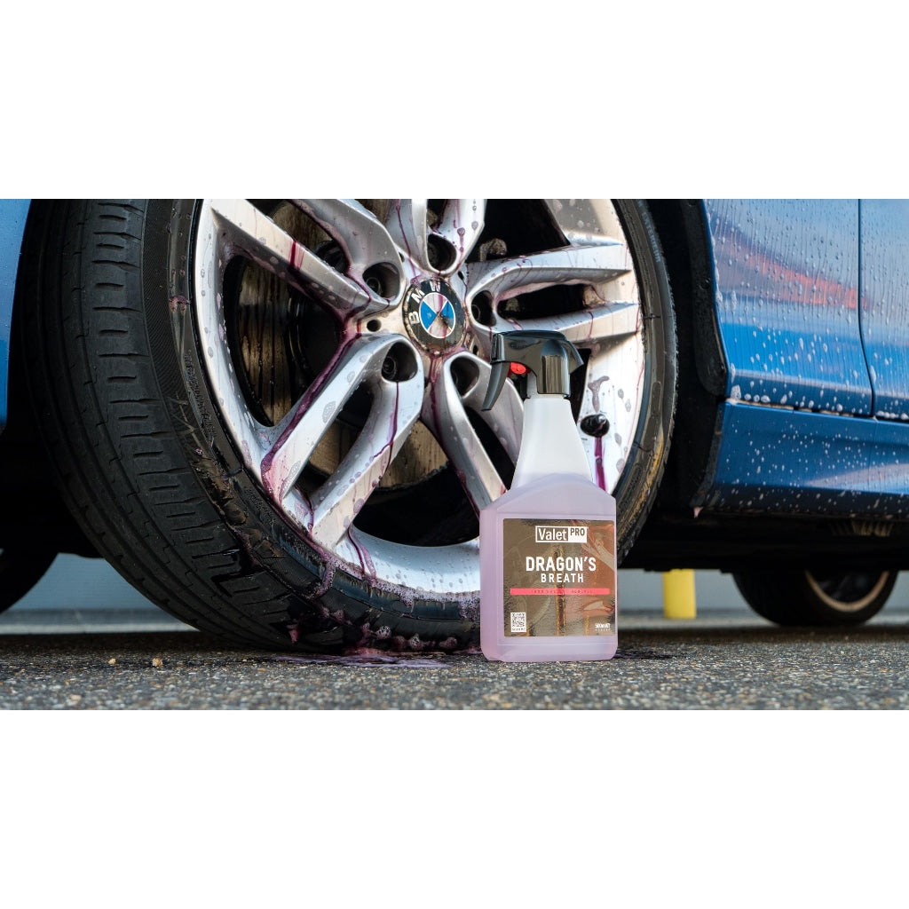 ValetPRO Dragon's Breath Iron Fallout Remover Bundle, 500ml Spray Bottle Plus 1L Refill, Professional Wheel Cleaner, 1.5L Total - Damaged Box