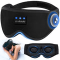 LC-dolida Bluetooth Sleep Mask Headphones Complete Blackout 3D Deep Eye Mask with Headphones Bluetooth V5.4 Can Play 15Hrs Breathable Eye mask with Earphones for Travel,Nap Sleeping,Shift Work - Like New