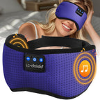 LC-dolida Bluetooth Sleep Mask Headphones Complete Blackout 3D Deep Eye Mask with Headphones Bluetooth V5.4 Can Play 15Hrs Breathable Eye mask with Earphones for Travel,Nap Sleeping,Shift Work - Like New