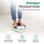 Medisana PSD Mechanical Personal Scale - Retro Analogue Dial, Battery-Free, Solid Metal Body Bathroom Weighing Scales - Very Good