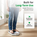 Medisana PSD Mechanical Personal Scale - Retro Analogue Dial, Battery-Free, Solid Metal Body Bathroom Weighing Scales - Very Good