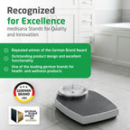 Medisana PSD Mechanical Personal Scale - Retro Analogue Dial, Battery-Free, Solid Metal Body Bathroom Weighing Scales - Very Good