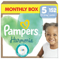 Pampers Harmonie Nappies Size 5 - 152 Pack - 11-16kg - Monthly - Gentle Skin Protection - Damaged Box
