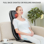 Snailax Back Massager with Heat - Shiatsu Full Body Deep Kneading Rolling Massage Chair Pad - Neck Back Seat with Height Adjustment - Very Good