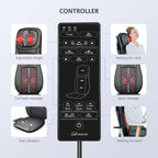 Snailax Back Massager with Heat - Shiatsu Full Body Deep Kneading Rolling Massage Chair Pad - Neck Back Seat with Height Adjustment - Very Good