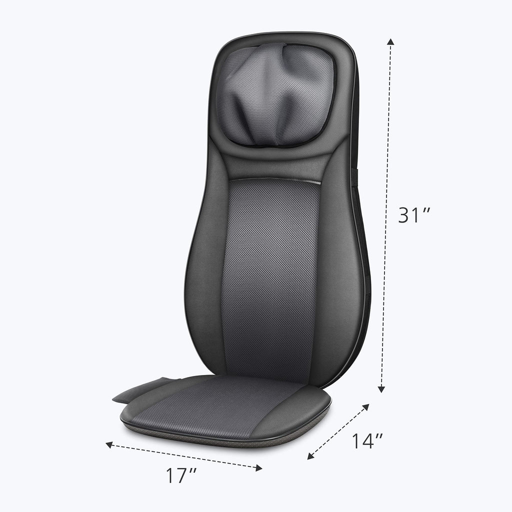 Snailax Back Massager with Heat - Shiatsu Full Body Deep Kneading Rolling Massage Chair Pad - Neck Back Seat with Height Adjustment - Very Good