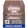 Kleenex Ultra Soft Facial Tissues - Multipack 12 Tissue Boxes - Beautifully Soft and Silky Tissues - Damaged Box