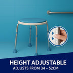 Drive Rotating Rounded Bath / Shower Stool with Swivel Seat - Very Good