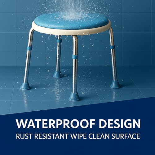 Drive Rotating Rounded Bath / Shower Stool with Swivel Seat - Very Good