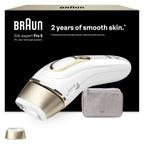 Braun IPL Silk-Expert Pro 5 PL5138 – At Home Hair Removal System – White/Gold – Precision Head, Venus Razor, Pouch - Damaged Box