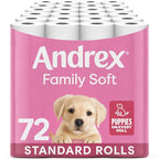 Andrex Family Soft Toilet Roll - 72 Toilet Rolls, Bulk Buy, Fragrance Free, FSC Certified - Damaged Box