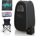 CHILLZ Steam Sauna XL Full Body Portable Tent 1200W 4L Generator Home Spa Detox Relaxation - Very Good