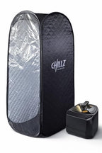 CHILLZ Steam Sauna XL Full Body Portable Tent 1200W 4L Generator Home Spa Detox Relaxation - Very Good