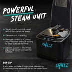 CHILLZ Steam Sauna XL Full Body Portable Tent 1200W 4L Generator Home Spa Detox Relaxation - Very Good