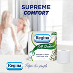 Regina Soft Bamboo Toilet Tissue - 20 Rolls - 3-Ply - Sustainable Bathroom Paper - Damaged Box