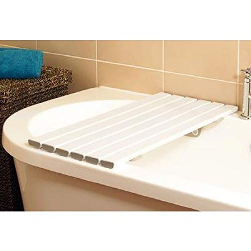 HOMECRAFT Savanah Slatted Shower Board - 711mm x 356mm - Quick Draining Plastic Bath Transfer Aid - Six Slat Design - Damaged Box