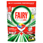 Fairy Platinum Plus Dishwasher Tablets - 42 Pack, Lemon, Anti-Dull Technology - Damaged Box