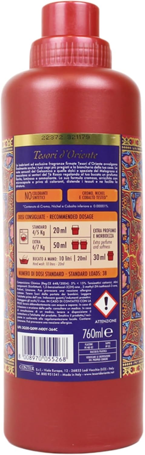 Tesori d'Oriente Fabric Softener Test Pack - 4 x 750ml Concentrated Laundry Conditioner Set - Very Good