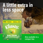 Kleenex Balsam Facial Tissues - 12 Pack Tissue Boxes - Balmcare with Aloe Vera, Vitamin E, Calendula - Soothing - Damaged Box