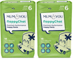 Mum & You Premium Dry Nappy Pants - Size 5 (11-25kg) - 80 Count - 12-Hr Leak Protection, Wetness Indicator, Rash Free - New