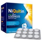 NiQuitin Mint Nicotine Lozenges 2mg - Stop Smoking Aid - 132 Count Quit Aid - Damaged Box - BBE 11/2027