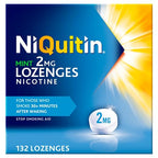 NiQuitin Mint Nicotine Lozenges 2mg - Stop Smoking Aid - 132 Count Quit Aid - Damaged Box - BBE 11/2027