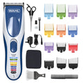 Wahl Colour Pro Cordless Hair Clipper - Family Friendly Kit with Colour-Coded Combs - Rechargeable Trimmer Set - Damaged Box
