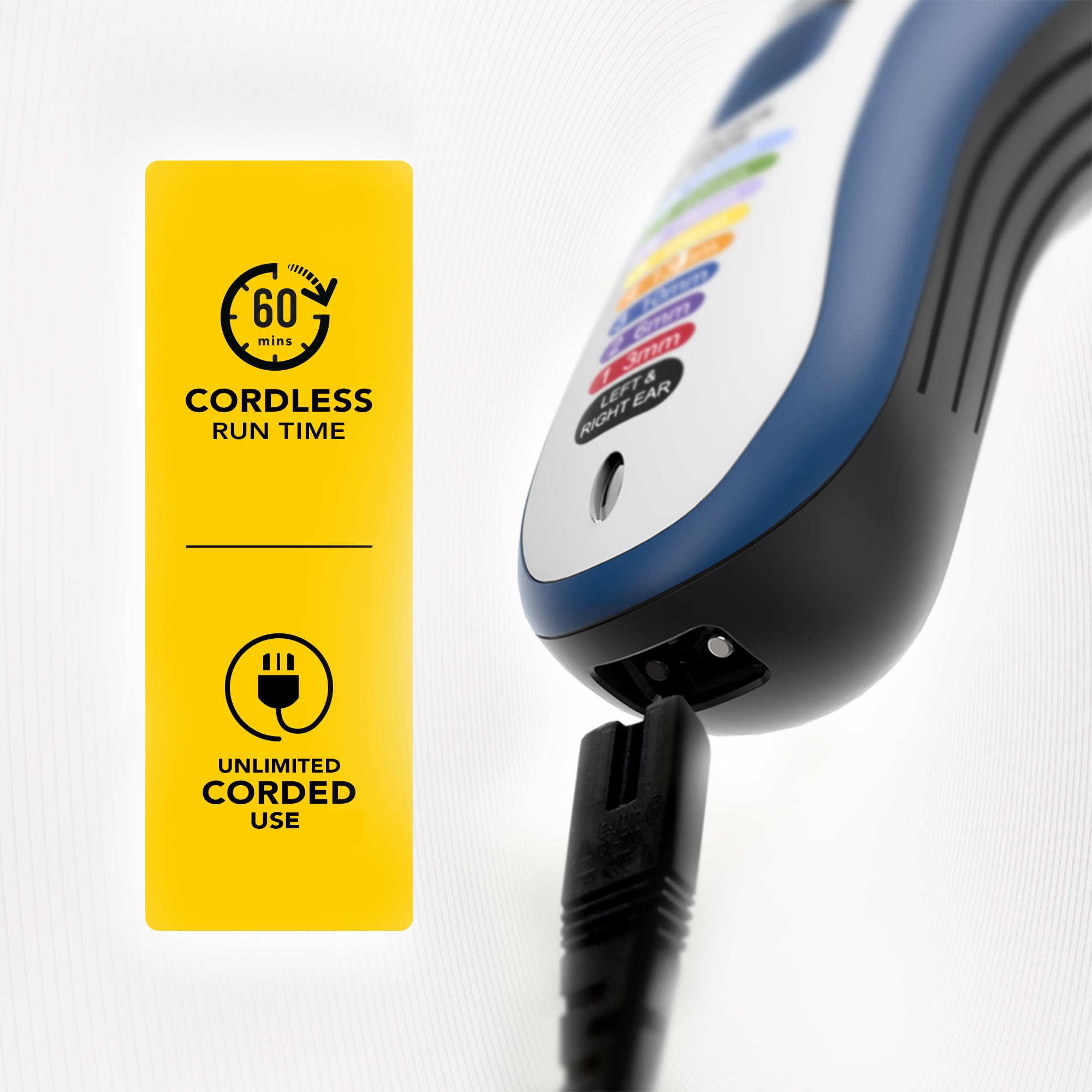Wahl Colour Pro Cordless Hair Clipper - Family Friendly Kit with Colour-Coded Combs - Rechargeable Trimmer Set - Damaged Box