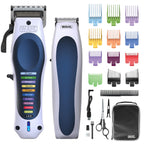 Wahl Colour Pro Cordless Hair Clipper - Family Friendly Kit with Colour-Coded Combs - Rechargeable Trimmer Set - Damaged Box