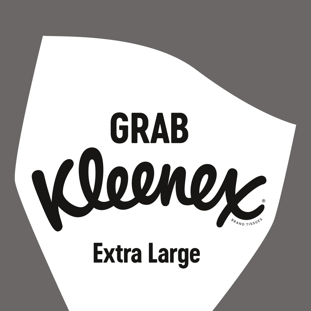 Kleenex Extra Large Facial Tissues - 24 Compact Tissue Boxes - Soft Strong Extra Big Bulk Pack - Damaged Box