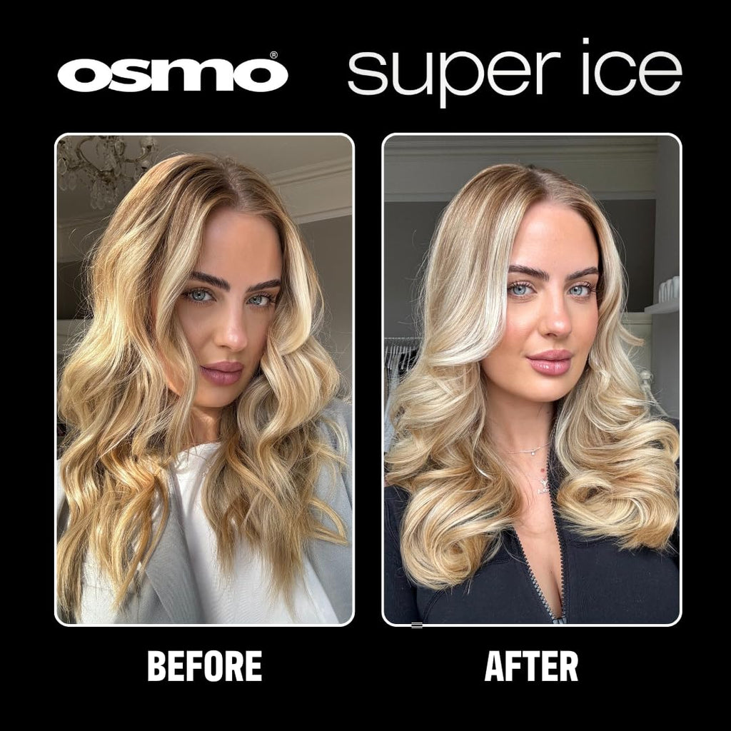 OSMO Super Ice Shampoo 1000ml - Black Pigment Toning for Blonde & Bleached Hair - Vegan Sulphate-Free Neutralises Brassy Yellow Tones - Damaged Box