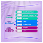 Always Daily Protect Extra Long Panty Liners - 4x38 Pack - Odour Lock - Side Protection - Comfortable - Damaged Box