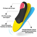 VALsole Orthotic Insole - Arch Support for Plantar Fasciitis, Flat Feet, Overpronation, Heel Pain - UK 9 (28cm) Blue - Damaged Box