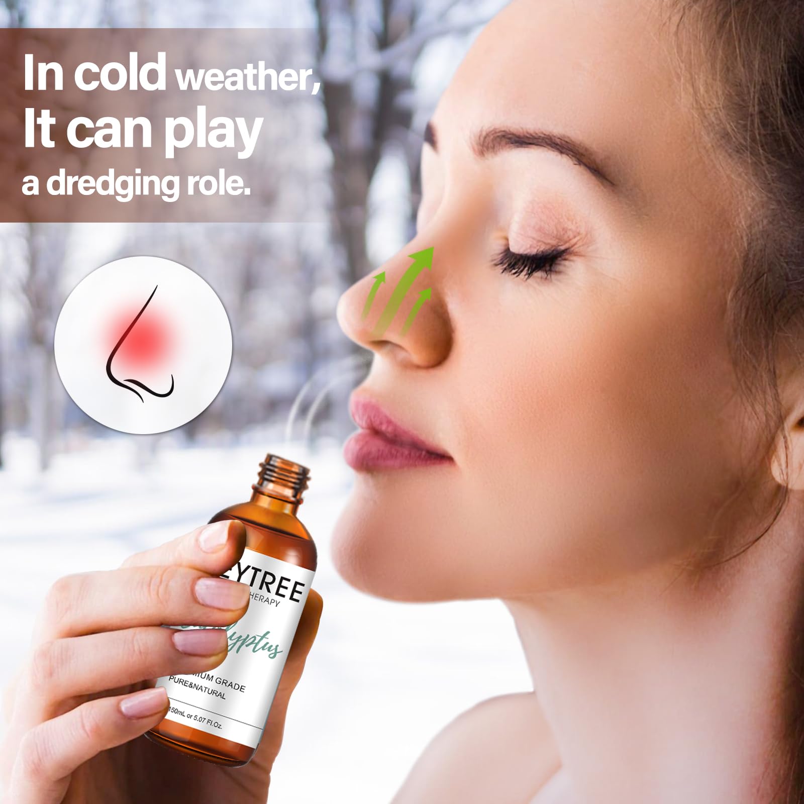 HEYTREE Eucalyptus Essential Oil 150ml - Natural Diffuser Aromatherapy Shower Steamer Cleaning Spray Clear Nose Travel - New - BBE 07/2028