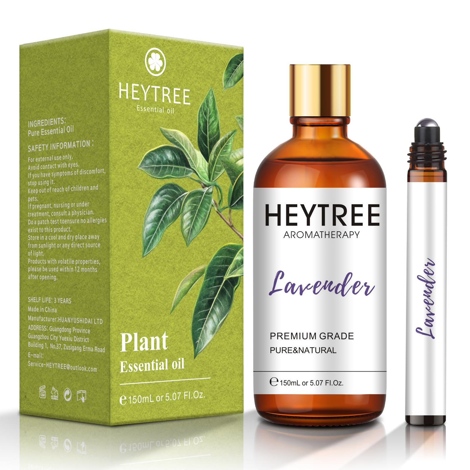 HEYTREE Eucalyptus Essential Oil 150ml - Natural Diffuser Aromatherapy Shower Steamer Cleaning Spray Clear Nose Travel - New - BBE 07/2028