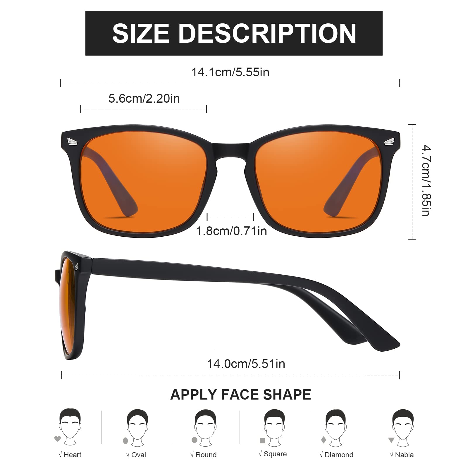 Okany Blue Light Blocking Gaming Glasses - Esports Computer Gamer Anti Glare UV400 Filter for Men Women Eyestrain Relief - Very Good