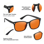 Okany Blue Light Blocking Gaming Glasses - Esports Computer Gamer Anti Glare UV400 Filter for Men Women Eyestrain Relief - Very Good