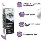 The Eye Doctor Eye Mist Intensive Relief - 10ml Spray - Dry Tired Irritated Eyes - Pro-Vitamin B5 - Contact Lens Safe - Damaged Box - BBE 02/2028