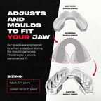 Marvel Black Panther Sports Mouthguard - Dual Layer Premium Gum Shield for Adults - Boxing MMA Rugby Martial Arts Judo with Case - Damaged Box