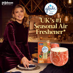 Glade Scented Candle - Pumpkin Spice Latte - Essential Oils - 25 Hr Burn - Christmas Limited Edition - 6 Pack 108g - Damaged Box
