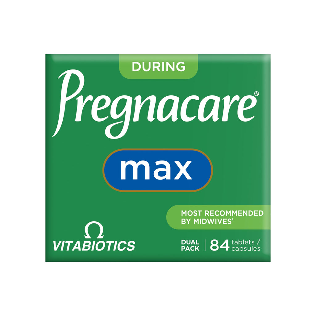 Pregnacare MAX Pregnancy Vitamins - UK's No.1 Pregnancy Brand. Greater Prenatal Care for Women, Supplement with Added Omega-3 DHA for Normal Brain and Eye Development - New - BBE 11/2027