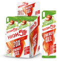 HIGH5 Energy Gels - Apple 20x 40g - Glucose Gel for Running Cycling Endurance - Natural Fruit Juice On-the-Go Fuel - Damaged Box - BBE 08/2026