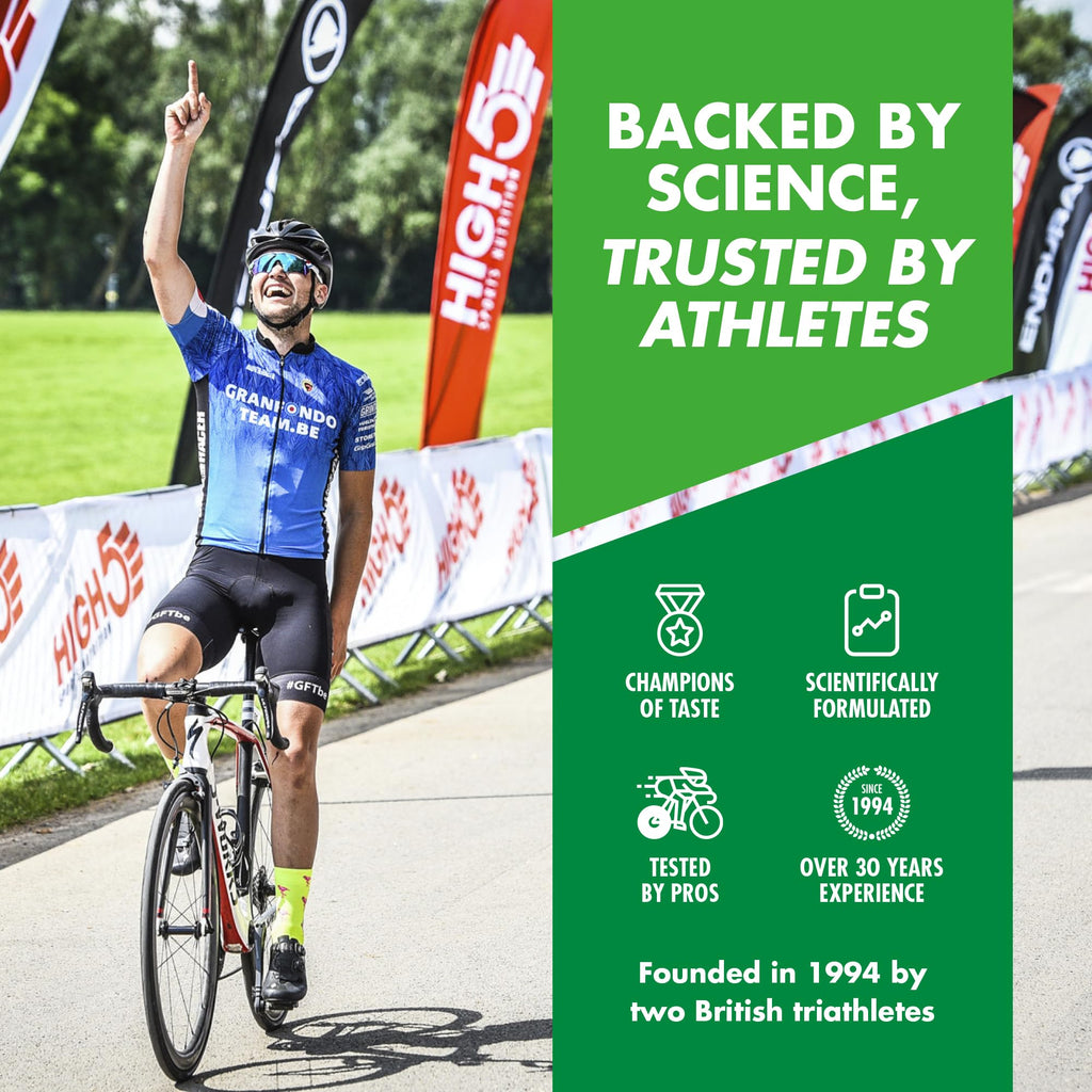 HIGH5 Energy Gels - Apple 20x 40g - Glucose Gel for Running Cycling Endurance - Natural Fruit Juice On-the-Go Fuel - Damaged Box - BBE 08/2026