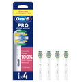 Oral-B Pro Floss Action Electric Toothbrush Heads - X-Shaped Interdental Bristles - 4 Pack Replacement Brush Heads - New
