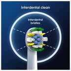 Oral-B Pro Floss Action Electric Toothbrush Heads - X-Shaped Interdental Bristles - 4 Pack Replacement Brush Heads - New