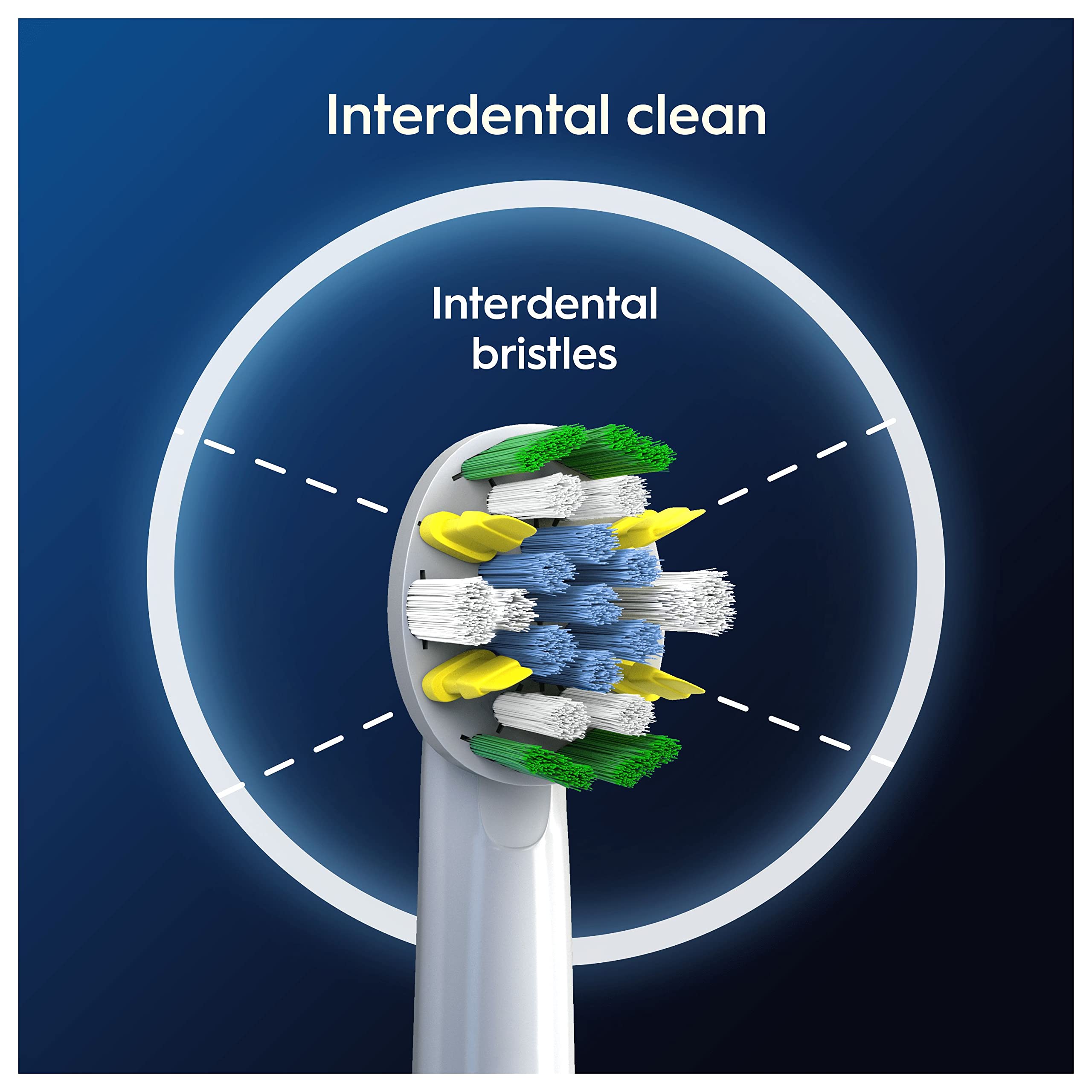 Oral-B Pro Floss Action Electric Toothbrush Heads - X-Shaped Interdental Bristles - 4 Pack Replacement Brush Heads - New
