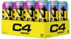 C4 Performance Energy Drink Cosmic Rainbow 500ml - 12 Pack - Sugar Free 160mg Caffeine Taurine Betaine - Low Calorie Fizzy Drink - Damaged Box - BBE 06/2027